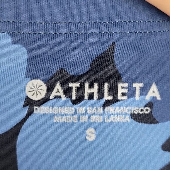 ATHLETA Blue 375583 All In Camo 7/8 Tight Leggings SIZE SMALL - Picture 11 of 14